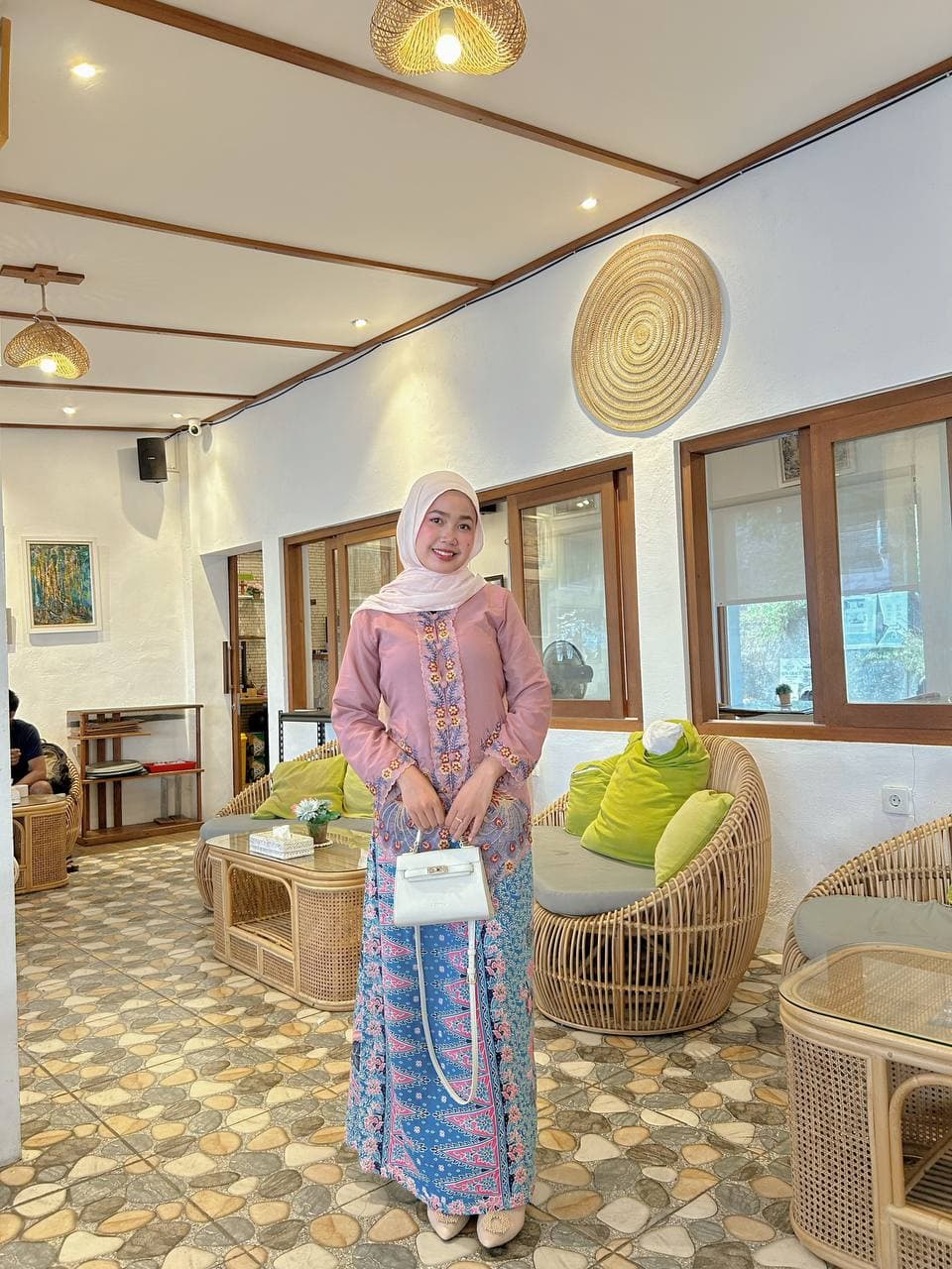 Kebaya Encim Pink Dusty - Putri Kebaya Lombok